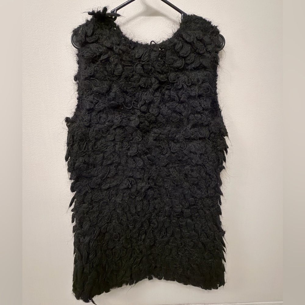 Authentic Tory Burch Black Textured Layering Vest small - Picture 6 of 10